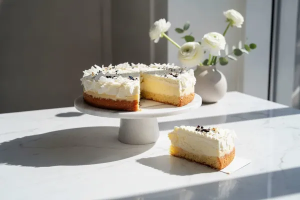 Ľahučký kokosový cheesecake