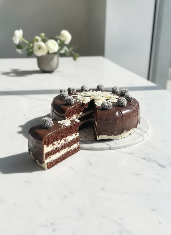 Kokosový naked cake
