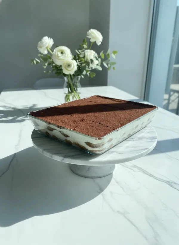 Domáce talianske tiramisu