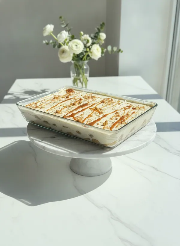 Domáce talianske karamelové tiramisu